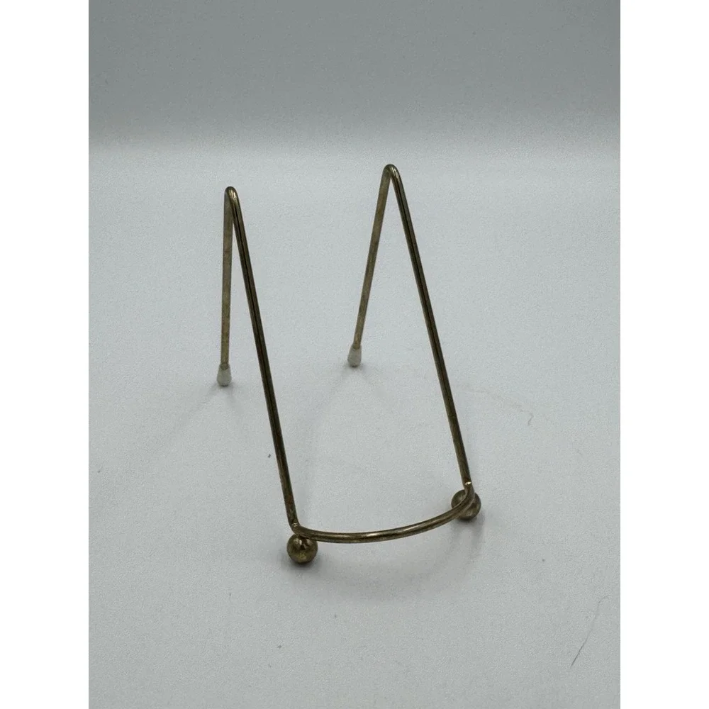 Small Brass Wire Easel For Plate Or Picture